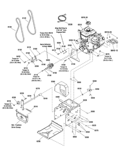 Engine And Frame Group Diagram and Parts List for 1696290-00 2012 Briggs and Stratton Snow Blower